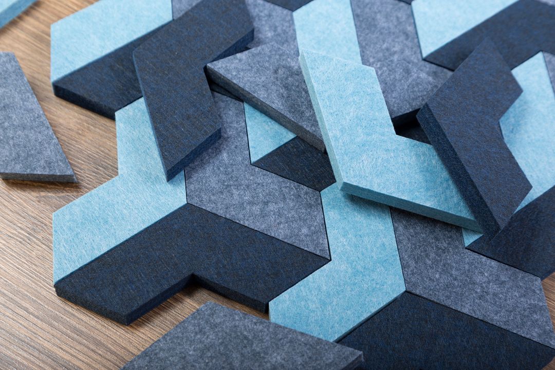 mousse géométrique acoustique pour mettre au mur