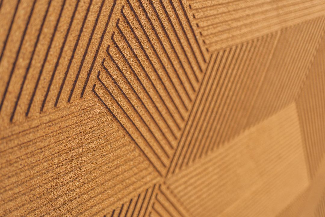 panneaux de liège gravé pour correction acoustique et décoratif