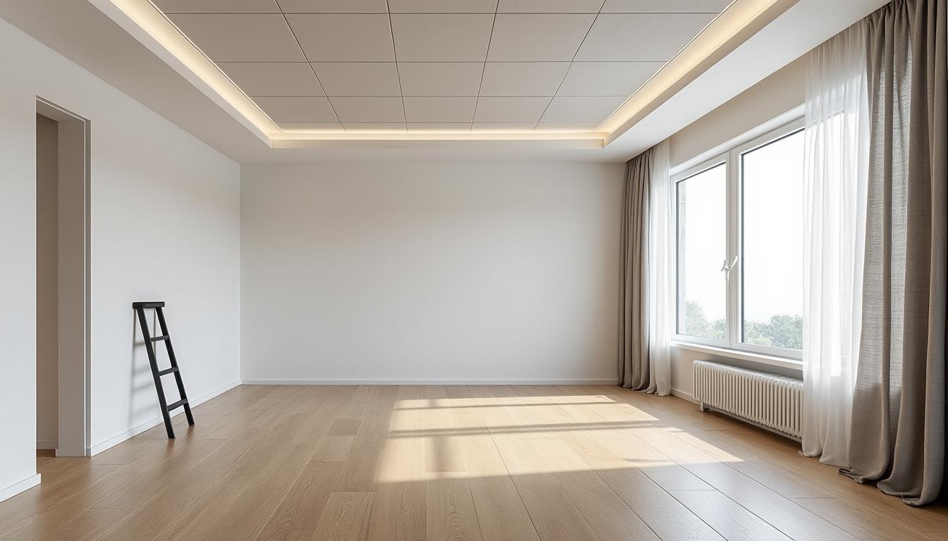 Plafond acoustique dans un appartement : solutions sans gros travaux pour réduire les bruits de voisins en Gironde et Charente-Maritime.