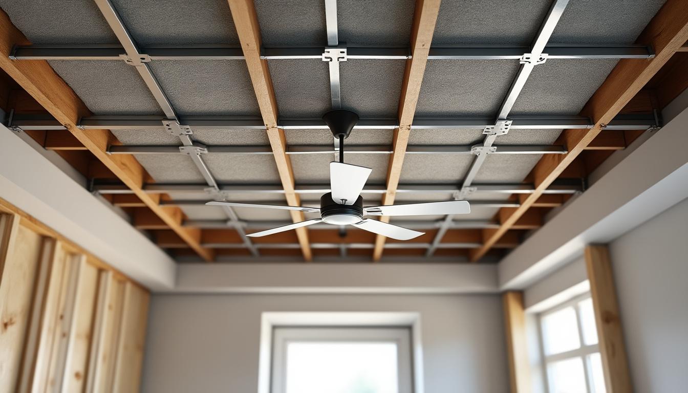 Plafond acoustique dans une chambre : isolation sonore pour mieux dormir en Gironde et Charente-Maritime.