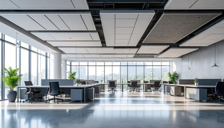 découvrez les solutions professionnelles de plafonds acoustiques adaptées pour bureaux et open spaces afin d'améliorer le confort sonore et la productivité.
