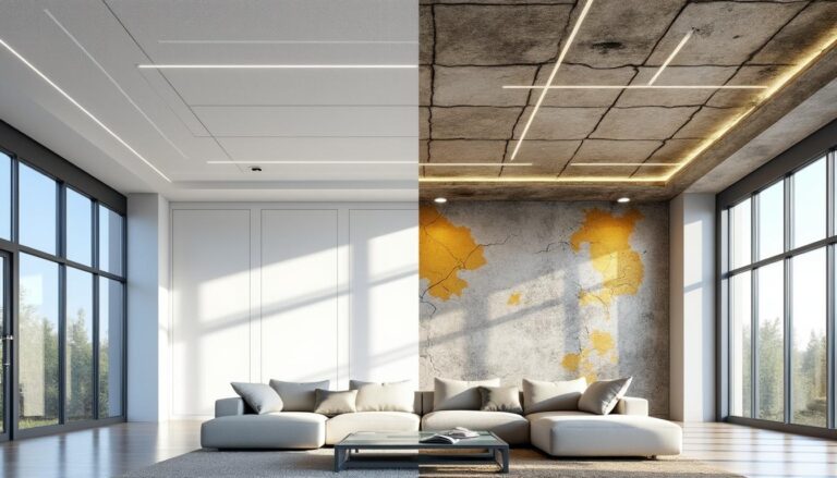 découvrez comment choisir entre la rénovation et l'installation neuve pour votre plafond acoustique afin d'optimiser le confort sonore de votre espace.