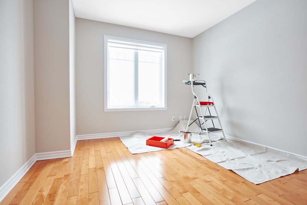 Renovation piece peinture echelle Saint-Sulpice-et-Cameyrac